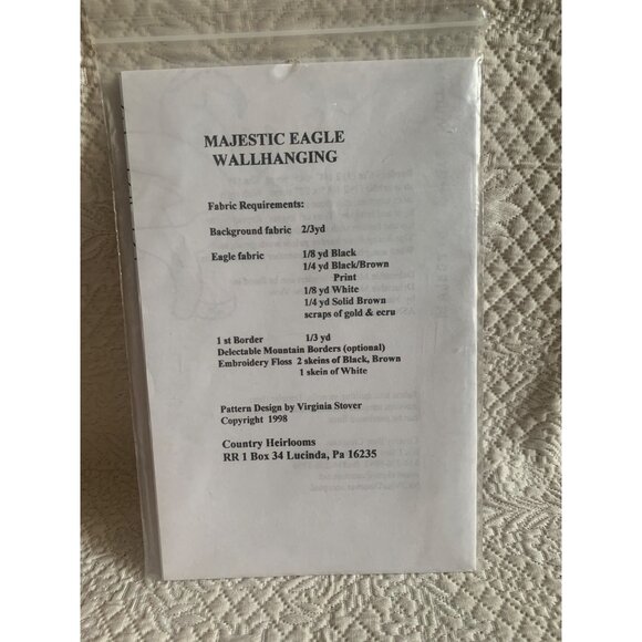 Country Heirloom Majestic Eagle Quilt Sewing Pattern - Picture 3 of 5